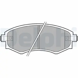 Тормозные колодки delphi LP606