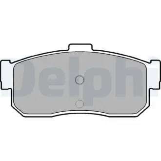 Комплект гальмівних колодок delphi LP971