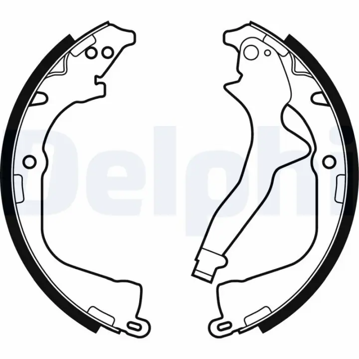 Колодки ручного (стоячого) тормоза delphi LS2056
