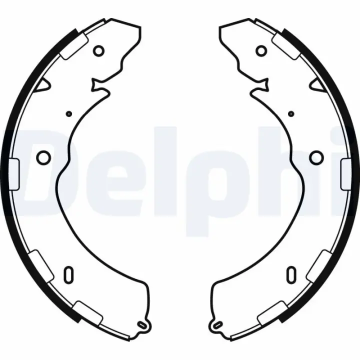 Колодки ручного (стоячого) тормоза delphi LS2064