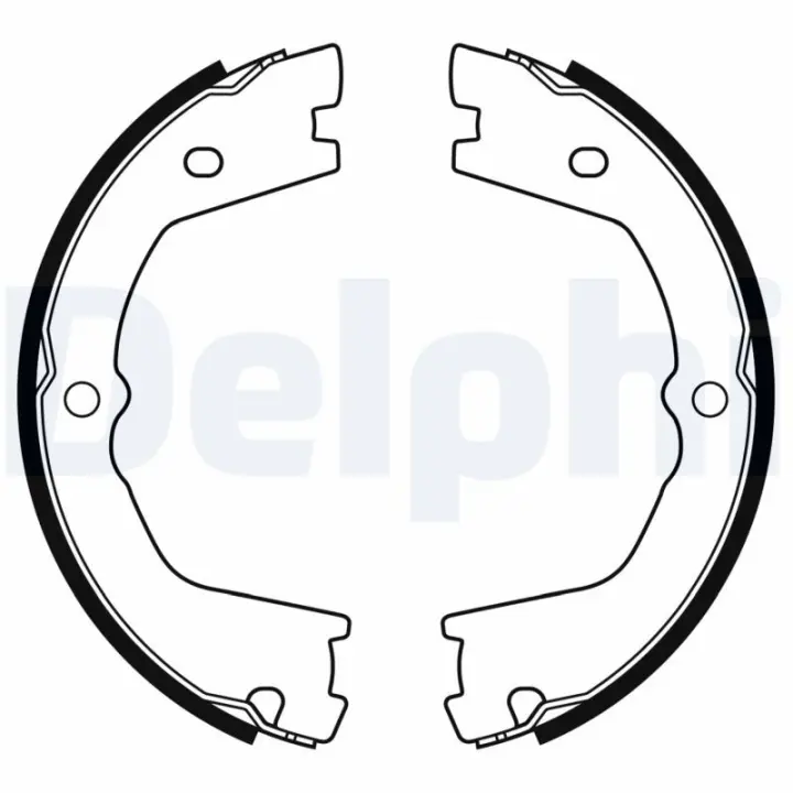 Колодки ручного (стоячого) гальма Delphi LS2178 (фото 1)