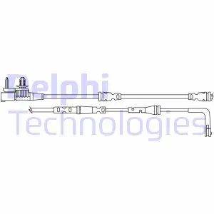 DELPHI JAGUAR датчик зносу гальм. колод. передній F-PACE 2.0 15-, LAND ROVER delphi LZ0315