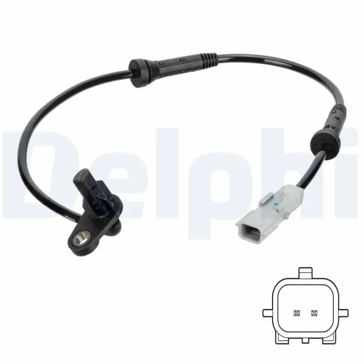 DELPHI RENAULT датчик ABS задн. лів. LOGAN, STEPWAY II 1.6 16-, DACIA OGAN II 1.5 dCi 12- Delphi SS20758 (фото 1)