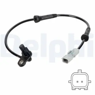 DELPHI RENAULT датчик ABS задн. лів. LOGAN, STEPWAY II 1.6 16-, DACIA OGAN II 1.5 dCi 12- Delphi SS20758
