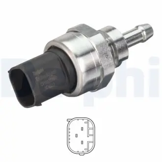 Датчик тиску ОГ RENAULT ""1.5-3.0dCi ""07>> delphi ""DPS0003012B1"