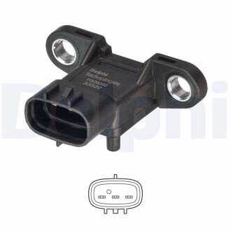 Датчик тиску впускного колектора TOYOTA \'\'1.3-2.5 ""09>> delphi PS2008012B1 на Тойота Авенсис т27