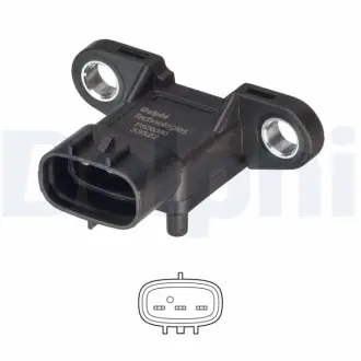 Датчик тиску впускного колектора TOYOTA \'\'1.3-2.5 ""09>> Delphi PS2008012B1