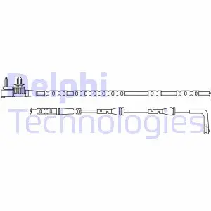 Датчик зносу,гальм.колодки delphi LZ0316