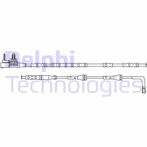 Датчик зносу,гальм.колодки delphi LZ0316 на Ягуар F pace