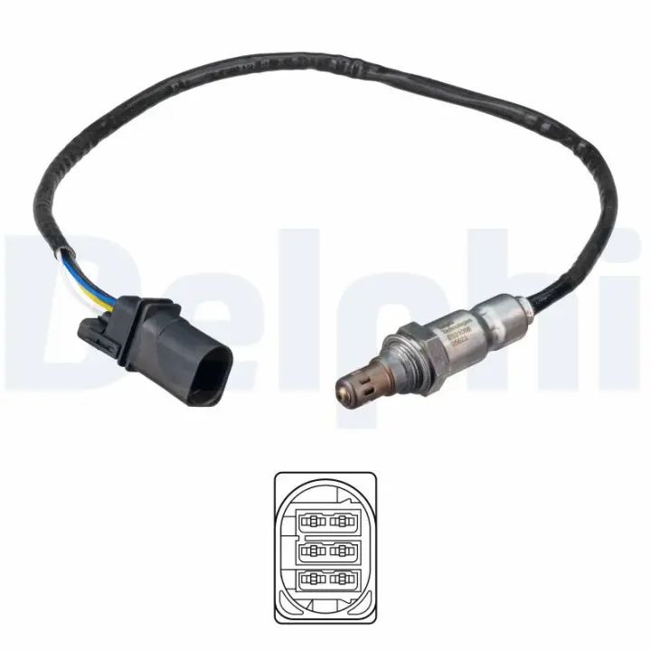 DELPHI AUDI Лямбда-зонд А3/А4/Q2 16-. SKODA, VW Delphi ES2105612B1 (фото 1)