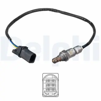 DELPHI AUDI Лямбда-зонд А3/А4/Q2 16-. SKODA, VW delphi ES2105612B1