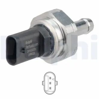 DELPHI BMW Датчик тиску ВГ 1 (F20) 114 d/116 d/118 d 11-, 3 (E90) 318 d/320 d 04- Delphi DPS00035-12B1