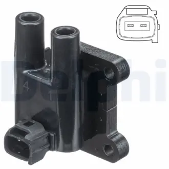 DELPHI CHEVROLET котушка запалювання Lacetti, Nubira 05-,Hyundai Accent II 00-,Getz 03- delphi GN1084012B1