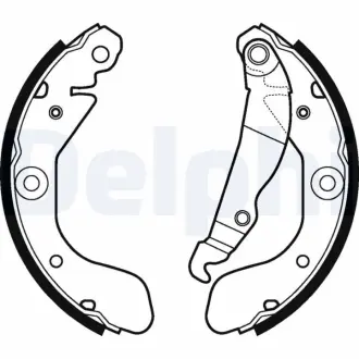 DELPHI CHEVROLET Щоки гальмівні задні AVEO 1.2 11- delphi LS2114