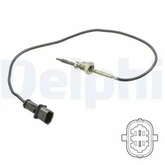 DELPHI FIAT Датчик температуры выхлопных газов DOBLO вэн 1.9 JTD Multijet 05- delphi TS30201 Фиат Добло
