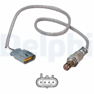 DELPHI FIAT Кисневий датчик (лямбда-зонд) 500 1.2 07-, ALFA ROMEO MITO 1.4 11-18 Delphi ES2107312B1