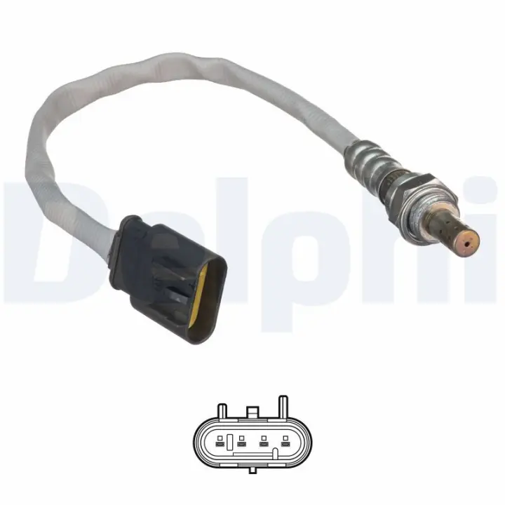 DELPHI FIAT лямбда-зонд 500 1.2 07-, BRAVO II 1.4 16V 10-14, LANCIA DELTA III 1.4 16V 10-14, ALFA ROMEO GIULIETTA 1.4 TB 10-18 Delphi ES2105812B1 (фото 1)