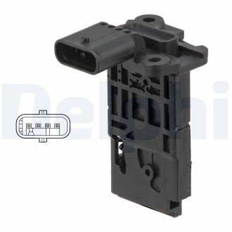 FORD Витратомір повітря C-MAX II 1.5, 2.0 15-, FOCUS III, KUGA II, TOURNEO CONNECT delphi AF1076612B1 на Форд Фокус 3