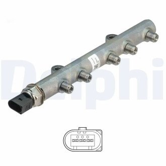 HYUNDAI Паливна рампа WGT BONGO, H1 WAGON, H1 VAN A2 - 2.5L EURO5 delphi 2823147112B1