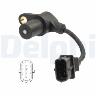 KIA Датчик оборотов двигателя SORENTO I (JC) 2.5 CRDi 06-11 delphi SS11242