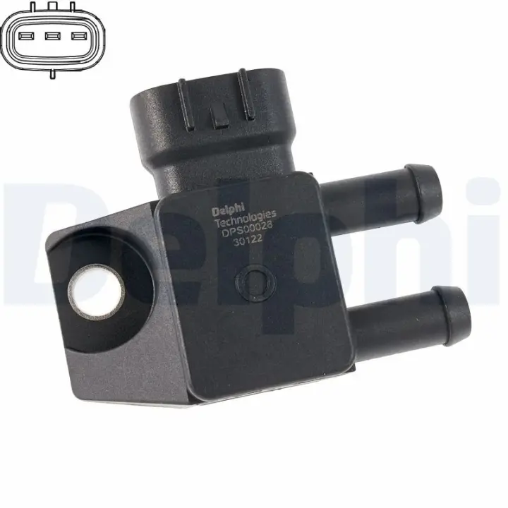 DELPHI KIA Датчик тиску ВГ CEED (JD) 1.6 CRDi 136 15-18, OPTIMA (JF) 1.7 CRDi 15-, SORENTO II (XM) 2.2 CRDi 09-15, HYUNDAI ELANTRA V (MD, UD) 1.6 CRDi 11-15 Delphi DPS00028-12B1 (фото 1)