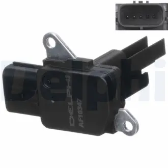 DELPHI LEXUS Витратомір повітря CT 200h 11-, GS 200t 15-, LFA 4.8 11-, TOYOTA, MITSUBISHI, SUZUKI Delphi AF1034712B1