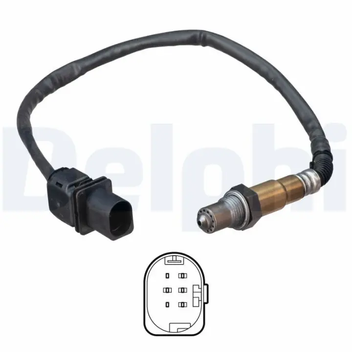DELPHI лямбда зонд Citroen 1.4 Vti, 1.6Vti Delphi ES21168-12B1 (фото 1)