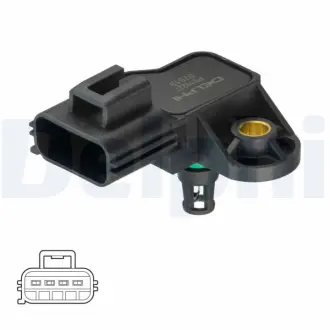 DELPHI MAZDA Датчик тиску CX-7 (ER) 2.3 DISi 06-09 Delphi PS10227