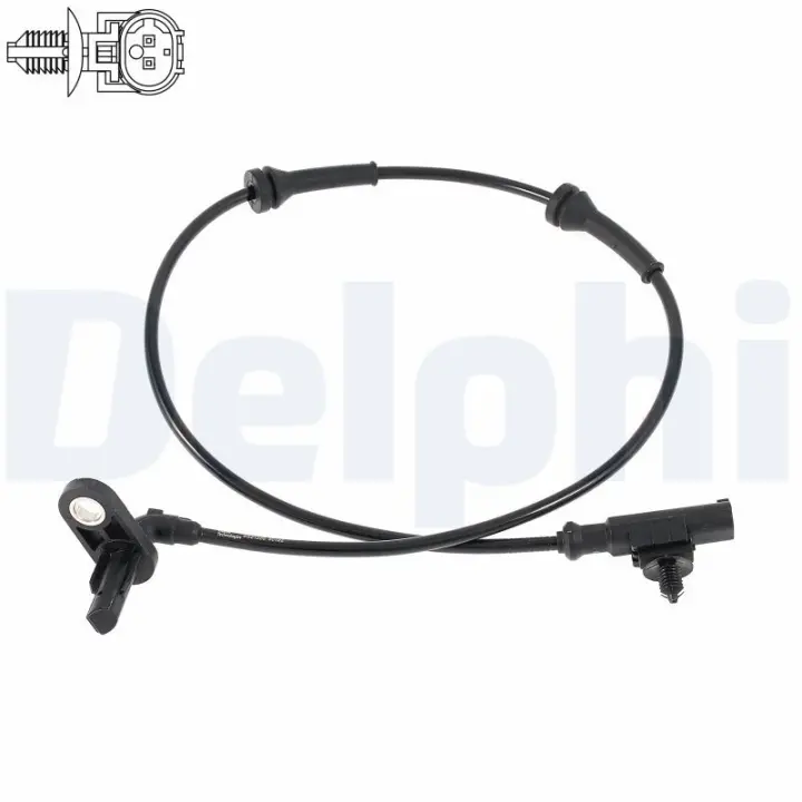 DELPHI NISSAN датчик ABS задн.лів.Note, Micra 02- Delphi SS21286-12B1 (фото 1)