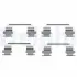 DELPHI NISSAN К-т установочный пер. торм. колодок Pathfinder 3,3-3,5 -04 delphi LX0462
