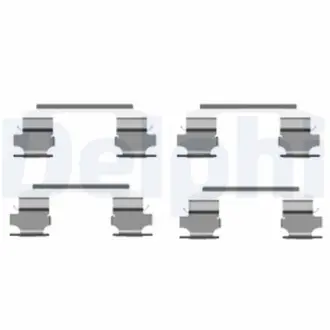 DELPHI NISSAN К-т установочный пер. торм. колодок Pathfinder 3,3-3,5 -04 delphi LX0462