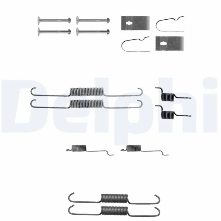 DELPHI NISSAN К-т установочный зад. торм. колодок Allmera 00-, Primera -02 Delphi LY1307 (фото 1)