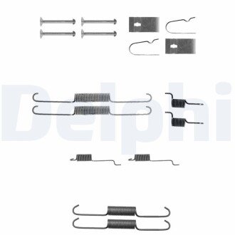 NISSAN К-т установочный зад. торм. колодок Allmera 00-, Primera -02 delphi LY1307 на Ниссан Almera н16