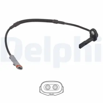 DELPHI OPEL датчик ABS передн. Astra J Delphi SS21252-12B1