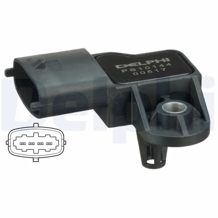 DELPHI OPEL Датчик давления наддува Astra,Vectra,Boxer,Jumper, Fiat Doblo 1.9D delphi PS10144