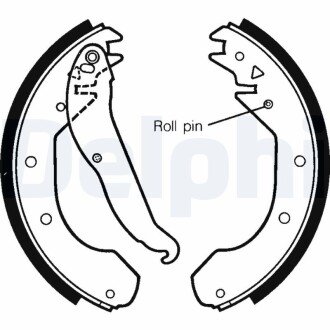 Колодки ручного (стоячого) гальма delphi LS1297