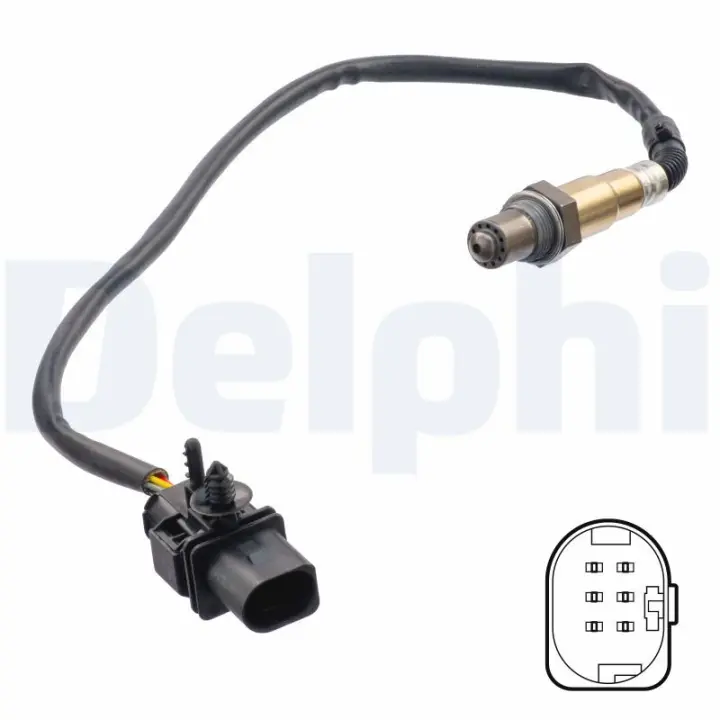 DELPHI OPEL Кисневий датчик (лямбда-зонд) AGILA (B) 1.2 08-, SUZUKI Delphi ES2131012B1 (фото 1)