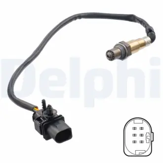 DELPHI OPEL Кисневий датчик (лямбда-зонд) AGILA (B) 1.2 08-, SUZUKI delphi ES2131012B1 Сузуки Свифт