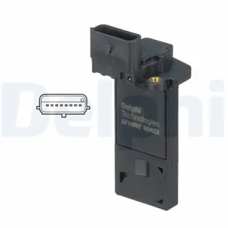 DELPHI OPEL витратомір повітря CORSA E 1.0 14-, INSIGNIA A 2.0 08-17, CHEVROLET CAMARO 3.6 11-15 Delphi AF1068212B1