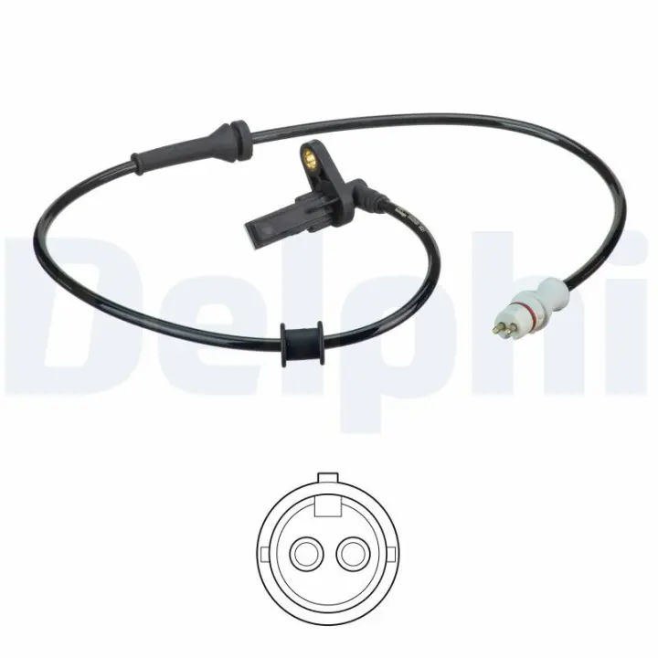 DELPHI RENAULT Датчик ABS задн.прав.Kangoo 03- delphi SS20590