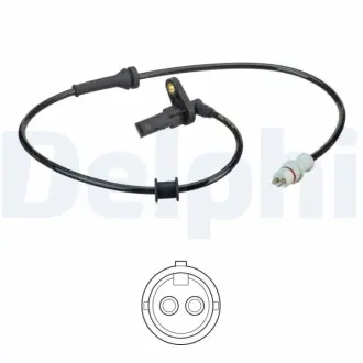 DELPHI RENAULT Датчик ABS задн.прав.Kangoo 03- delphi SS20590