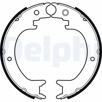 DELPHI SUBARU К-т колодок стоянкового гальма Tribeca 3,0-3,6 05-. delphi LS2082