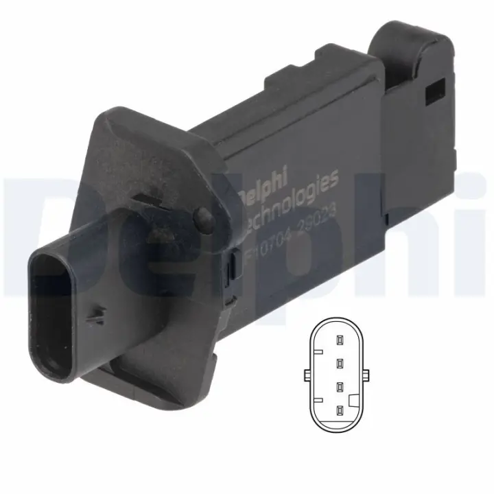 DELPHI SUZUKI Витратомір повітря IGNIS III 1.2 16- delphi AF1070412B1
