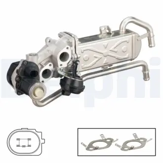 DELPHI VW Клапан EGR Audi A1/3,Skoda Fabia II,Roomster,Polo 1.2/1.6TDI 09- Delphi EG1058912B1