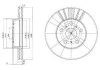 Вентилируемый тормозной диск delphi BG2596