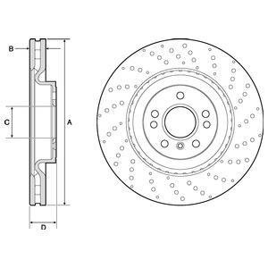 Вентилируемый тормозной диск delphi BG9149C