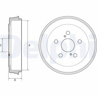 Гальмiвнi барабани delphi BF536