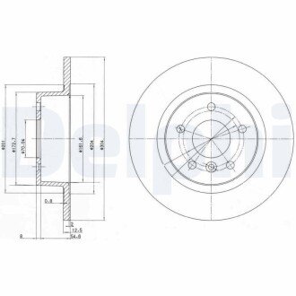 Гальмiвнi диски delphi BG3227C на Рендж (ленд) ровер Вог