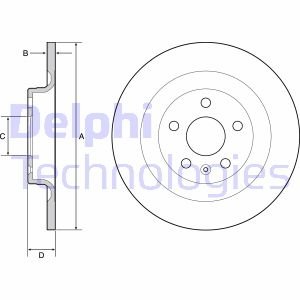 Гальмiвнi диски delphi BG4950C