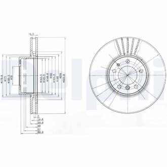 Гальмiвнi диски delphi BG670